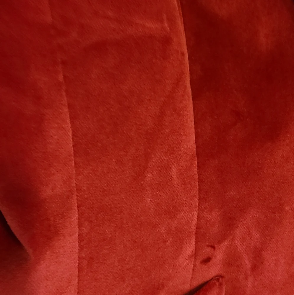 Talbot Petites Burgundy Velvet Looking Jacket - Picture 9 of 12